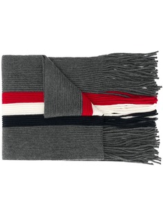 Moncler шарф с контрастными полосками