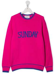 Alberta Ferretti Kids трикотажный свитер Sunday