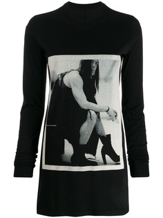 Rick Owens DRKSHDW толстовка с графичным принтом
