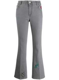 Stella McCartney расклешенные джинсы с вышивкой