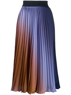 Sport Max Code плиссированная юбка с эффектом омбре
