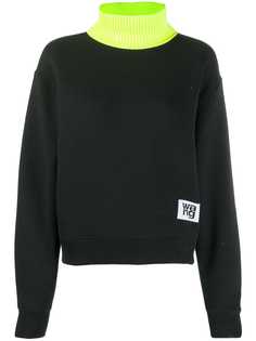 T By Alexander Wang джемпер с контрастным высоким воротником