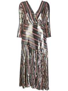 Rixo Tyra sequinned midi dress