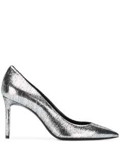 Saint Laurent туфли-лодочки с эффектом металлик