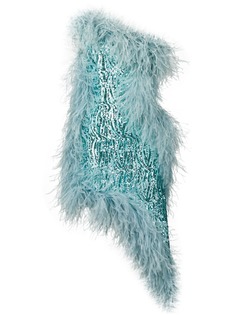 16Arlington платье с перьями