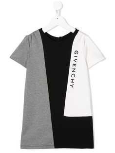 Givenchy Kids платье с геометричным логотипом