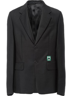 Prada блейзер с логотипом
