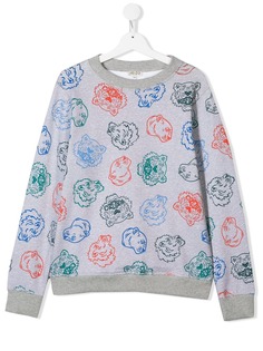 Kenzo Kids свитер с принтом