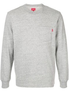 Supreme футболка с нагрудным карманом