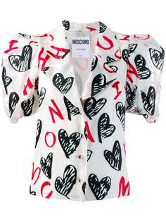 Moschino блузка с принтом
