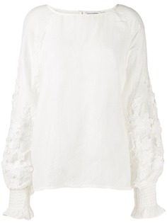 Essentiel Antwerp блузка с цветочной вышивкой