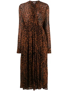 Calvin Klein платье миди с леопардовым принтом