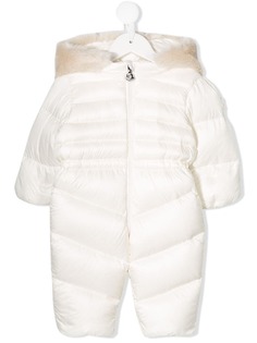 Moncler Kids дутый комбинезон с капюшоном