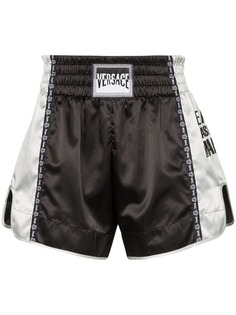 Versace шорты с нашивкой-логотипом