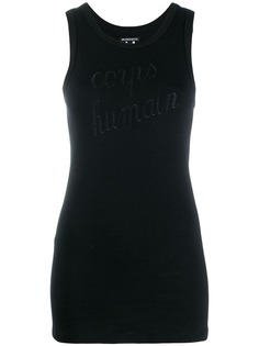 Ann Demeulemeester embroidered tank top