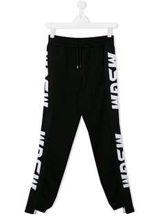 Msgm Kids джоггеры с логотипом