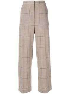Des Prés plaid print tailored trousers
