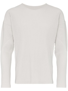 Homme Plissé Issey Miyake плиссированный топ с длинными рукавами