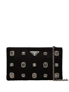 Prada клатч с кристаллами