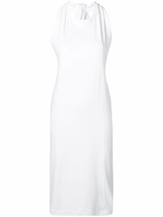 Helmut Lang приталенное платье миди