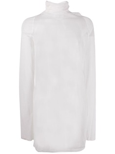 Bottega Veneta прозрачный пуловер с высоким воротником