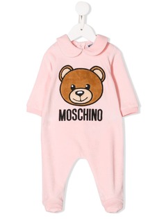 Moschino Kids комбинезон с логотипом Teddy Bear