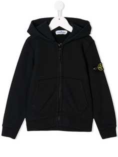 Stone Island Junior худи с нашивкой-логотипом