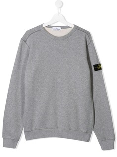Stone Island Junior толстовка с нашивкой-логотипом