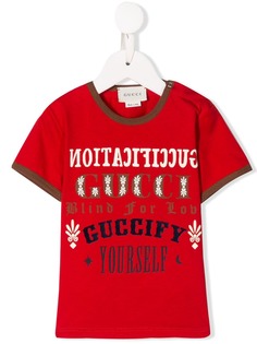 Gucci Kids футболка с принтом