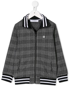 Givenchy Kids куртка в клетку на молнии