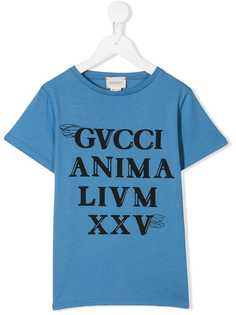 Gucci Kids футболка Canvas Menagerie