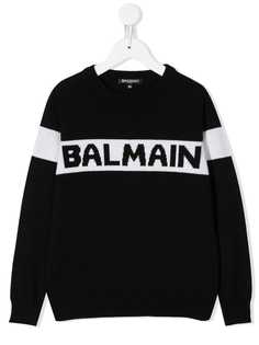 Balmain Kids джемпер с логотипом