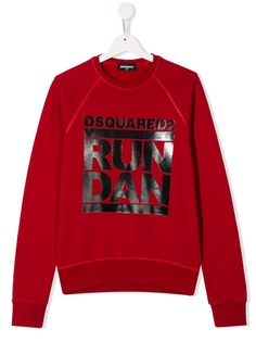 Dsquared2 Kids толстовка с принтом Run Dan