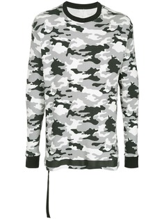 Unravel Project удлиненная толстовка с камуфляжным рисунком