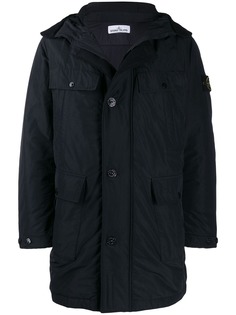 Stone Island дутая парка с логотипом