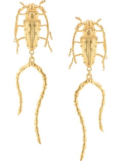 Natia X Lako серьги-подвески в форме жука