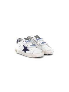 Golden Goose Kids кроссовки Superstar с ремешками на липучке