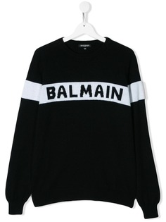 Balmain Kids джемпер с логотипом