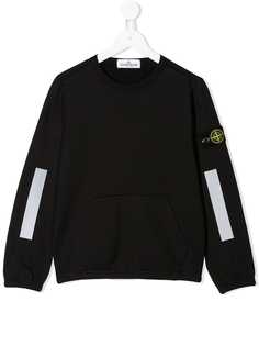 Stone Island Junior толстовка в стиле колор-блок
