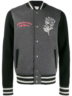 Alexander McQueen бомбер с вышивкой