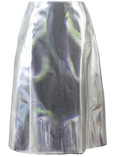 Maison Margiela юбка миди А-образного силуэта