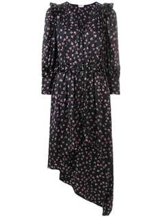 Magda Butrym асимметричное платье с цветочным принтом