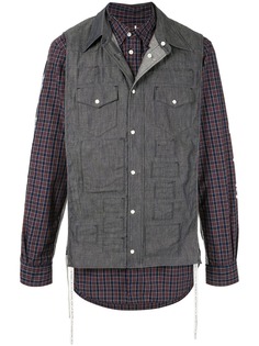 Takahiromiyashita The Soloist рубашка с контрастными вставками