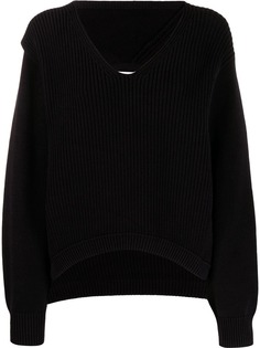 T By Alexander Wang трикотажный джемпер в рубчик