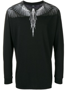 Marcelo Burlon County Of Milan трикотажный топ с принтом перьев