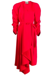 A.W.A.K.E. Mode draped midi dress
