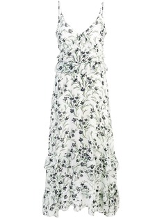 Nicole Miller длинное платье с цветочным принтом