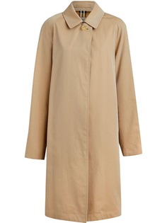 Burberry однобортный плащ