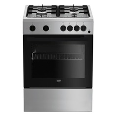 Газовая плита BEKO FFSS62010GS, электрическая духовка, серебристый