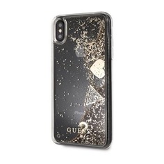 Чехол (клип-кейс) Guess Glitter Gold, для Apple iPhone X/XS, золотистый [guhcpxglhflgo] Noname